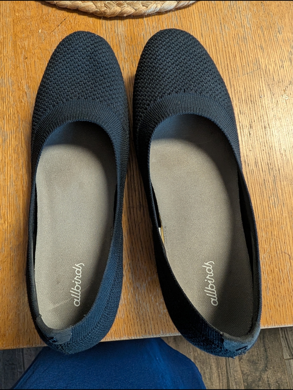 allbirds Black Knit Ballet Flats